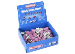 Faithfull Mini Grinding Wheel Assortment - 50 Piece from WEBBS Builders Merchants