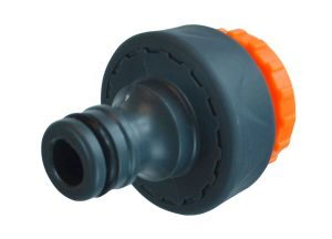 Faithfull Plastic Tap Hose Connector 1/2 and 3/4in from WEBBS Builders Merchants