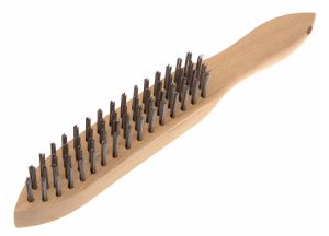 Faithfull Heavy-Duty Scratch Brush 4 Row from WEBBS Builders Merchants