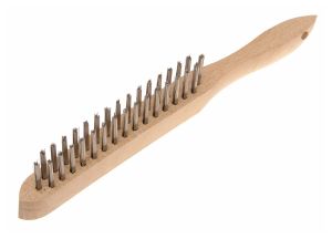 Faithfull Heavy-Duty Stainless Steel Scratch Brush 2 Row from WEBBS Builders Merchants