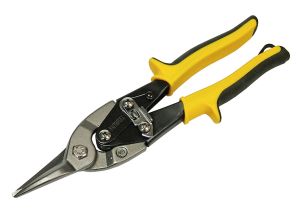 Faithfull Compound Aviation Snips-Yellow Straight Cut from WEBBS Builders Merchants