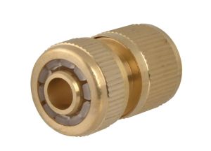 Faithfull Brass Female Water Stop Hose Connector 1/2in from WEBBS Builders Merchants