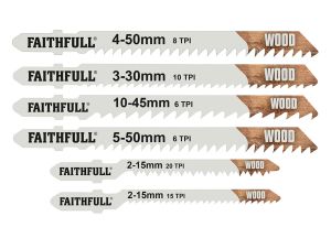 Faithfull Jigsaw Blade Set 10 Piece Assorted from WEBBS Builders Merchants