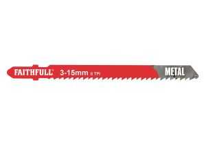 Faithfull Jigsaw Blades (5) Metal 8tpi 75mm from WEBBS Builders Merchants