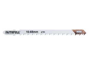 Faithfull Jigsaw Blades (5) Wood 8tpi 90mm from WEBBS Builders Merchants