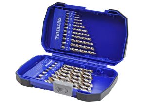 Faithfull HSSE M35 Cobalt Drill Bit Set (x19) 1-10mm from WEBBS Builders Merchants