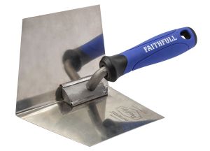 Faithfull Prestige Stainless Corner Trowel Internal 125 x 100mm from WEBBS Builders Merchants