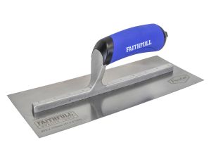 Faithfull Prestige Stainless Pre-Worn Plastering Trowel 275 x 115mm from WEBBS Builders Merchants