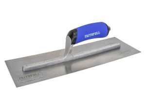 Faithfull Prestige Stainless Pre-Worn Plastering Trowel 350 x 120mm from WEBBS Builders Merchants