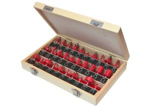 Faithfull TC Router Bit Set 30 in Case 1/4in Shank from WEBBS Builders Merchants