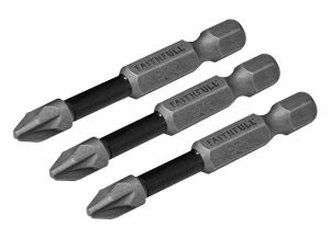 Faithfull Screwdriver Bits Impact Pozidriv from WEBBS Builders Merchants