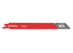 Faithfull Sabre Saw Blades (5) BIM Metal 10tpi 200mm from WEBBS Builders Merchants