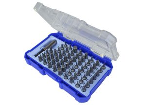 Faithfull Screwdriver Bit Set CV - 61 Piece from WEBBS Builders Merchants