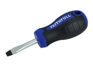 Faithfull Soft-Grip Screwdrivers Flared Stubby from WEBBS Builders Merchants