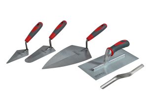 Faithfull Soft-Grip Trowel Set 5 Piece from WEBBS Builders Merchants