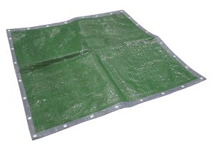 Faithfull Tarpaulin (Eye) Green/Silver from WEBBS Builders Merchants