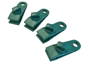 Faithfull Tarpaulin Clips - Set of 4 from WEBBS Builders Merchants