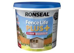 Fence Life Plus Warm Stone 5ltr from WEBBS Builders Merchants