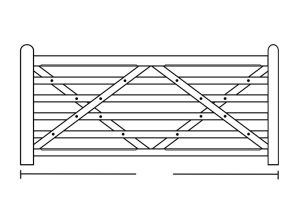 Six Bar Welsh Solid Gate